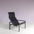Black Leather Lounge Chair by Jacques Toussaint & Patrizia Angeloni for Matteo Grassi, Italy, 1980s For Sale - Image 3 of 11