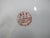 Red Japanese Porcelain Famille 5 Roosters Yellow Bird Fruit Medallion 10 1/4" Plate For Sale - Image 8 of 8