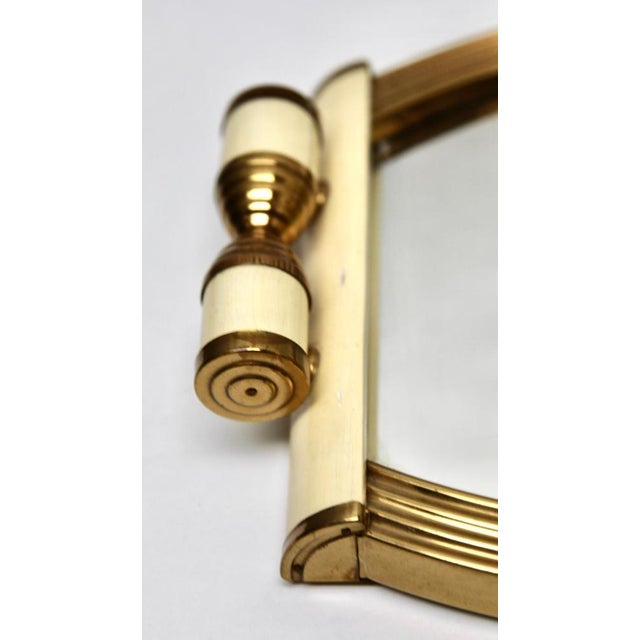 Crystal Stem Glasses in Cobalt Overlay with Tray, 1935, Set of 5 For Sale - Image 9 of 12