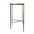 Spritely Home Accent Furniture Evelyn 36.5 in. W Demilune Marble and Iron Console Table, Marble and Metal For Sale - Image 4 of 7