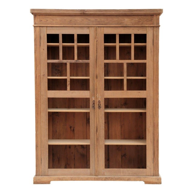 Vintage Wooden Dispay Cabinet, 1920s For Sale - Image 4 of 4
