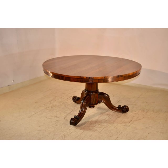 Brown 19th Century Rosewood Tilt-Top Table For Sale - Image 8 of 11