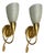 Gold Gilded Wall Sconces with Murano Glass Shades, 1980s, Set of 2 For Sale