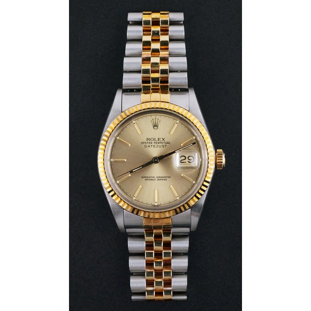 Vintage Rolex Oyster Perpetual Datejust Automatic Wristwatch, reference 16013, serial number 9579827. Watch combines...