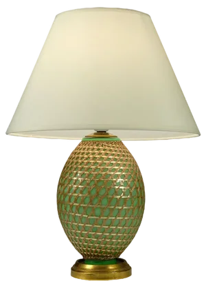 French Glass Table Lamp, 1950s
