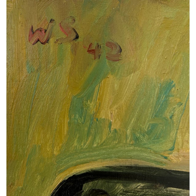 Modern Willy Suter, Lady in Creation, 1942, Oil on Canvas For Sale - Image 3 of 11