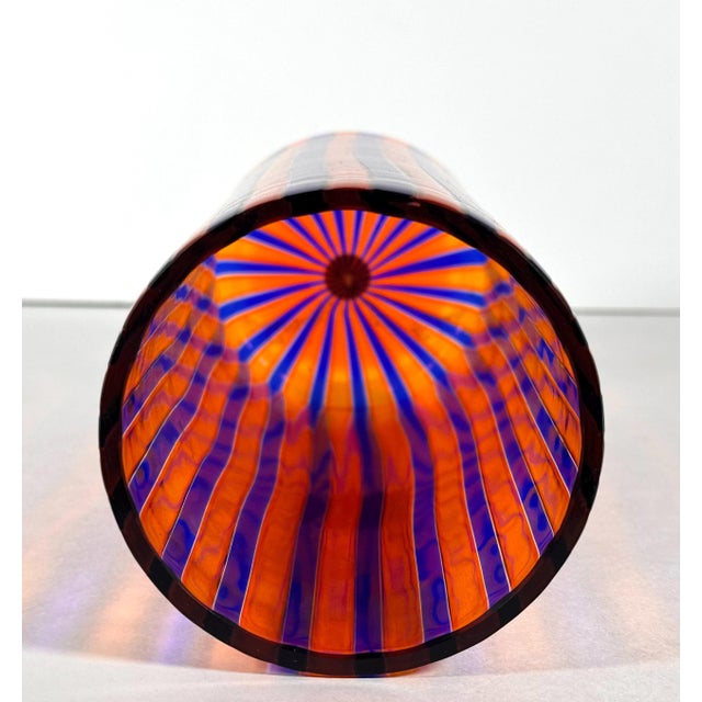 Venini Venini Murano A Canne Art Glass Vase c. 1946-1955 For Sale - Image 4 of 10