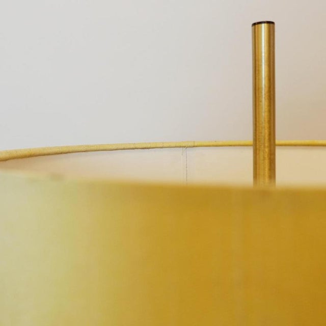 Staff Leuchten table lamp with original silk lampshade - 1960s Wear consistent with age and useMeasures : Shade Ø 39cm...