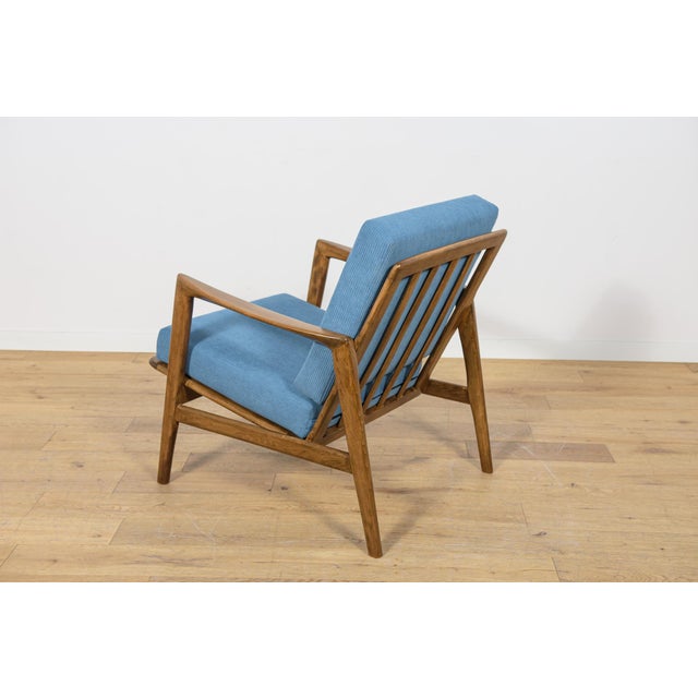 Blue Model 300-139 Lounge Chairs from Swarzędz Factory, 1960s, Set of 2 For Sale - Image 8 of 18