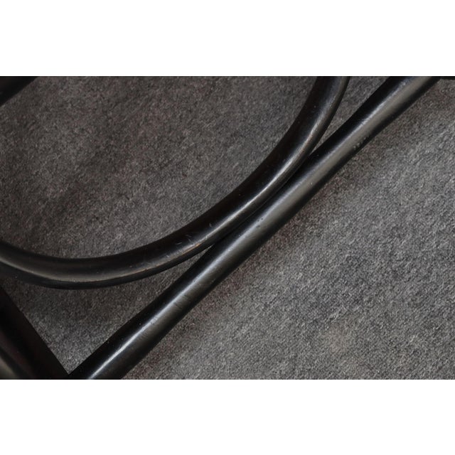 Vintage Thonet Ebonized Bentwood and Rattan Rocking Chair For Sale - Image 11 of 18
