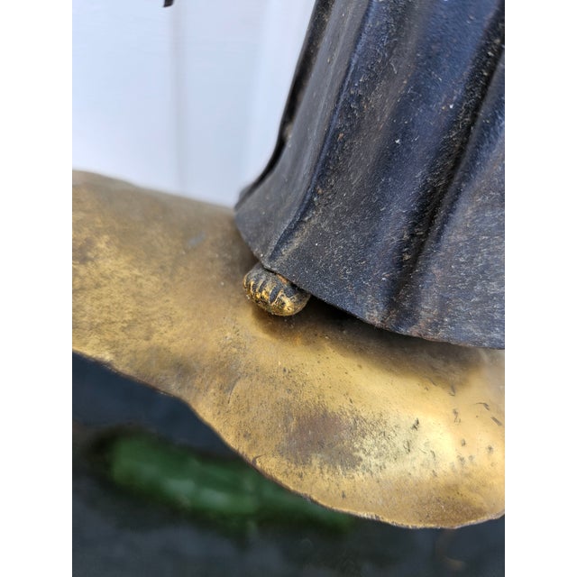 Italian Mixed Metals St. Francis of Assisi Wall Pocket Planter For Sale - Image 15 of 17