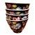 Black Chinese Petite Porcelain Tea Cups - Set of 4 For Sale