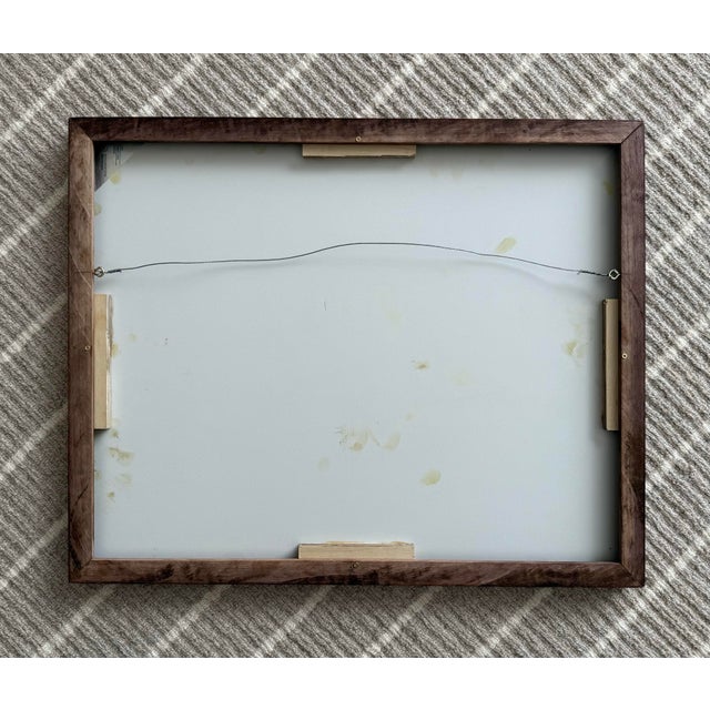 Figurative Two Pears and an Orange Zinnia, Contemporary Still Life Painting, Framed For Sale - Image 3 of 4