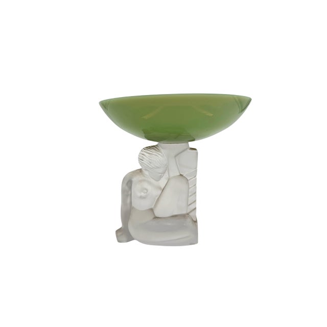 Art Deco Crystal Bowl from Cristal Sèvres, France, 1930s For Sale - Image 4 of 8