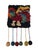 Handmade Rya-Style Wool Tapestry with Pom-Poms, 1970s For Sale - Image 9 of 9