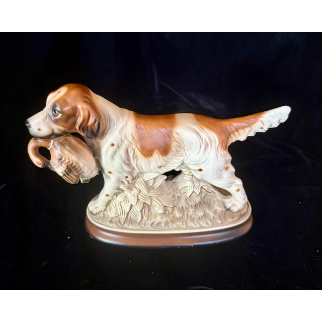 1950s M. Talia Hunting Dog Porcelain Figurine For Sale - Image 12 of 12