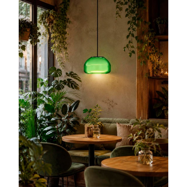 Contemporary Forest Blown Glass Pendant Light by Artem Zakharchenko-Halytskyi For Sale - Image 3 of 5