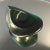 Vintage Green Teardrop Glass Ashtray For Sale - Image 6 of 7