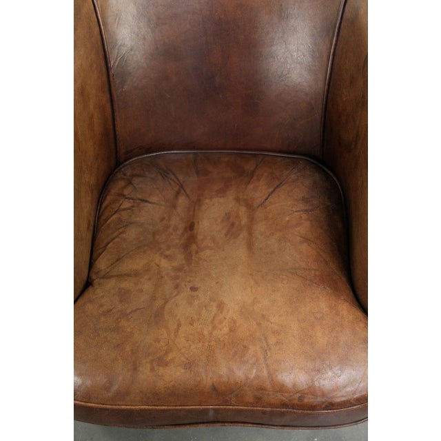 Club Chair in Sheepskin Leather For Sale - Image 6 of 15