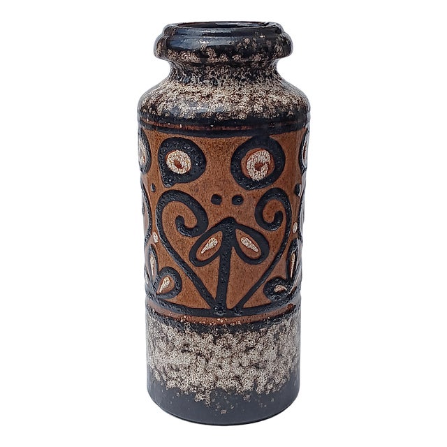 Fat Lava Ceramic Vase from Scheurich, 1960s For Sale