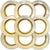 Ceramic 1960s Rosenthal Golden Grail Encrusted Gold Porcelain Dinnerware by Raymond Loewy - 45 Piece Service for Eight For Sale - Image 7 of 13
