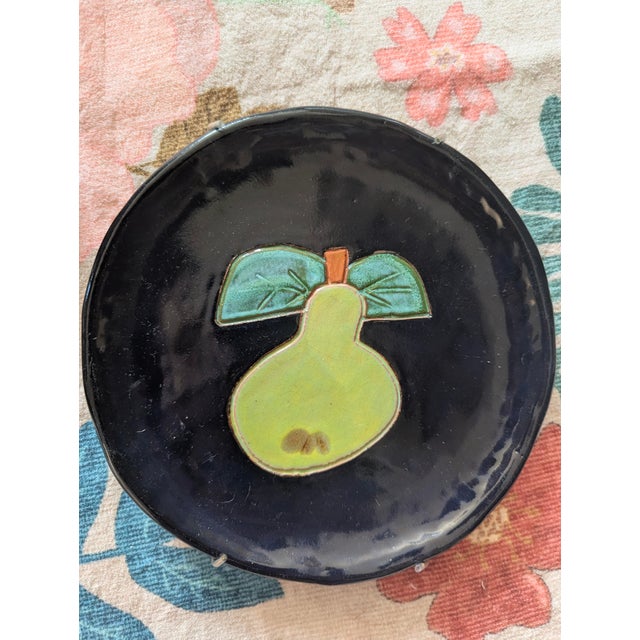 1990s Vintage 1990s R Wood Pottery Plates - Set of 3 For Sale - Image 5 of 14