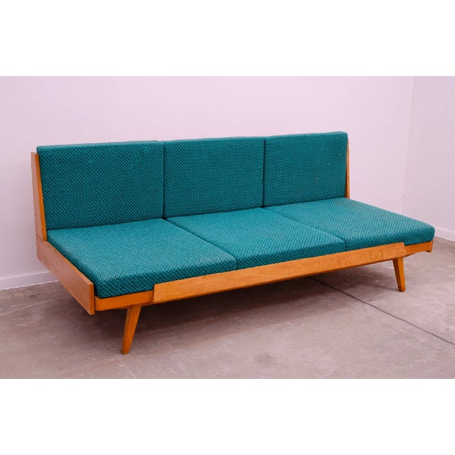 Mid-Century Folding Sofa Bed from Drevotvar, Czechoslovakia, 1970s For Sale - Image 12 of 17