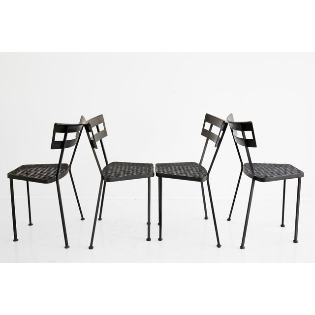 Set of Four Sculptural Garden Dining Chairs For Sale - Image 10 of 11