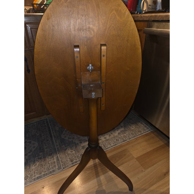 1950s Tilt Top Hand Painted Table For Sale - Image 6 of 12