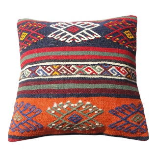 Kilim Rug Pillow Cover 16" For Sale