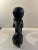 1970s Abstract Hand Carved Wood Sculpture Signed For Sale - Image 4 of 10
