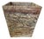 Late 20th Century Post Modern Rainforest Marble Tapered Waste Basket For Sale