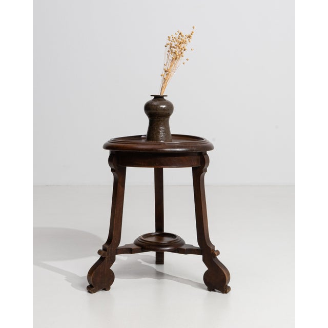 Brown 19th Century Eclectic Pedestal Table For Sale - Image 8 of 13