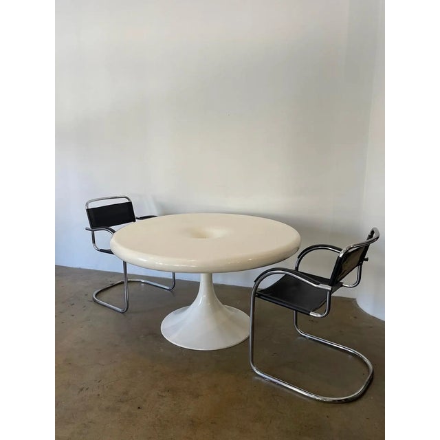 Space Age Kantarelli dining table designed by Eero Aarnio, 1970s. Unmarked. In good vintage condition with light wear...