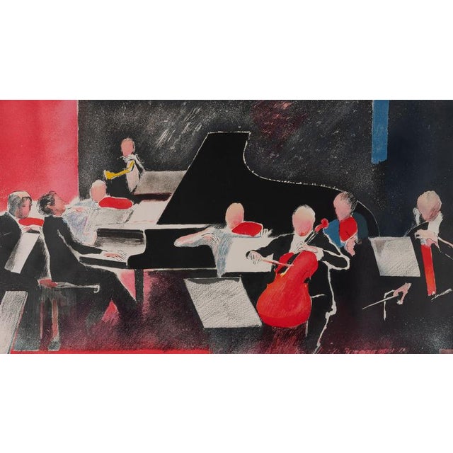 Modern Paul Guiramand, The Orchestra, Lithograph For Sale - Image 3 of 5