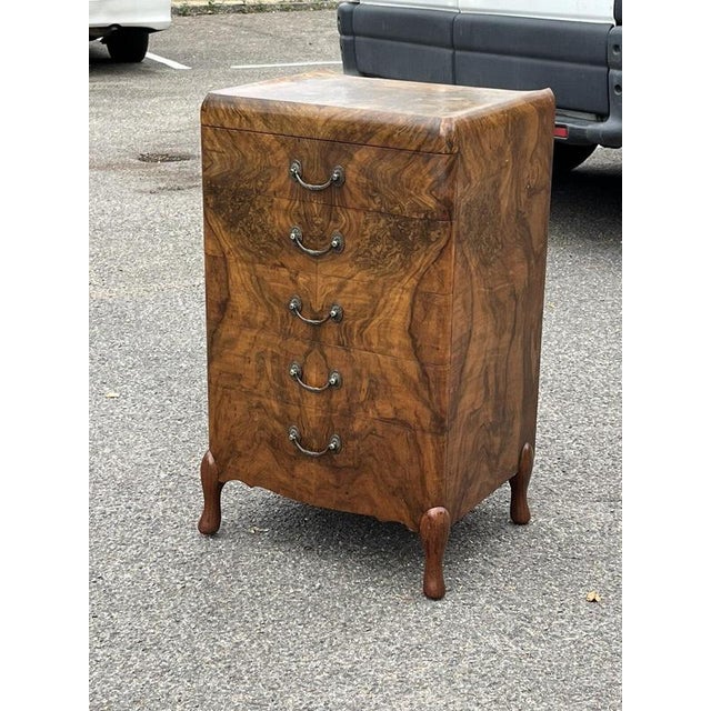 Art Deco Walnut Chest of Drawers from Maurice Adams of London W1 For Sale - Image 13 of 14