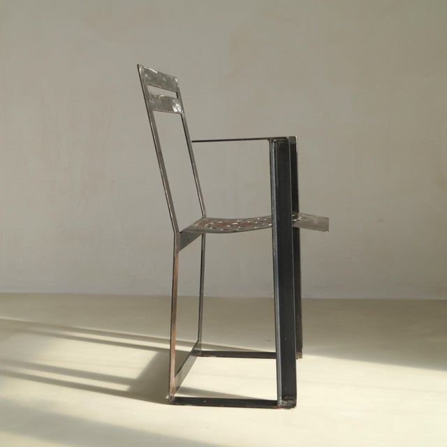 Modern Steel Chair by Albert in T Veld, 1980s For Sale - Image 10 of 18