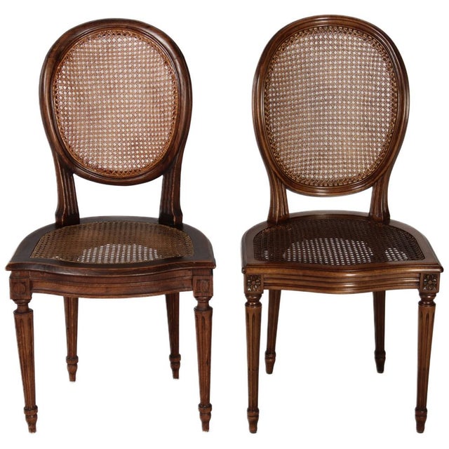 Antique Louis XVI Chairs with Viennese Caning, 1880, Set of 12 For Sale - Image 6 of 16