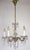 1950s Antique Brass Lead Crystal Palme and Walter Chandelier from Palwa, 1950s For Sale - Image 5 of 10