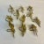 American 1970s Vintage Americana Traditional Brass Poinsettia Napkin Rings - Set of 11, Christmas For Sale - Image 3 of 8