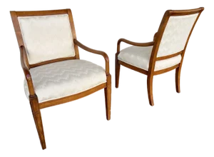 20th Century Sam Moore Fauteuil Arm Chairs -Pair of 2