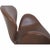 Animal Skin Tall Swan Chair in Mokka Leather by Arne Jacobsen, 2007 For Sale - Image 7 of 14