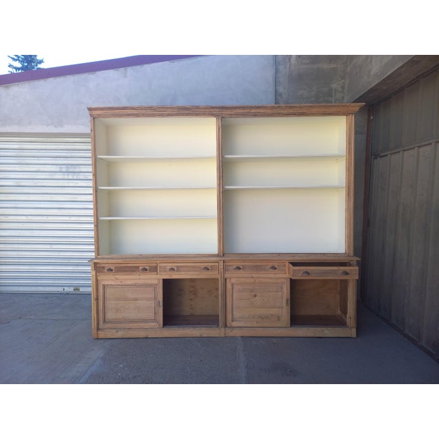 Large Fir Bookcase, 1890s For Sale - Image 6 of 18