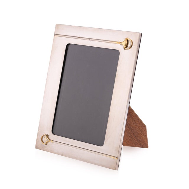 Vintage Italian Silver Plated-Photograph Frame from Gucci, 1920s For Sale - Image 10 of 10