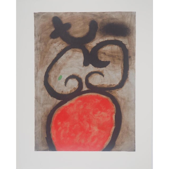 After Joan Miro, Woman with a Stool, 1965, Lithograph For Sale - Image 3 of 5