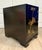 Vintage Chinese Hand-Painted Black Lacquer Chinoiserie Nightstand Side Cabinet For Sale - Image 14 of 17
