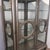 Rustic European Vintage Italian Ornate Wood Silver Gilt Glass Display Cabinet Vitrine For Sale - Image 3 of 6