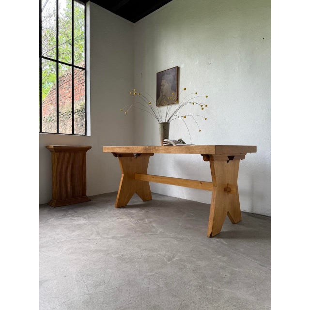 Beech Mountain Furniture Table, 1950s For Sale - Image 4 of 18