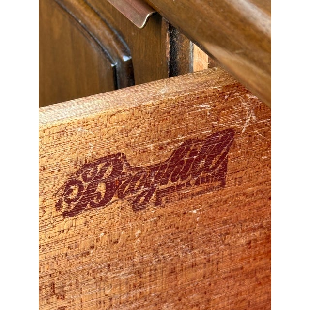 Mid-Century Modern Mid Century Modern Walnut Credenza / Long Dresser by Broyhill Premier, 1960's For Sale - Image 3 of 8