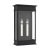 Transitional Chapman & Myers by Visual Comfort Studio Cupertino 2-Light Outdoor Extra Large Lantern Sconce in Textured Black For Sale - Image 3 of 7
